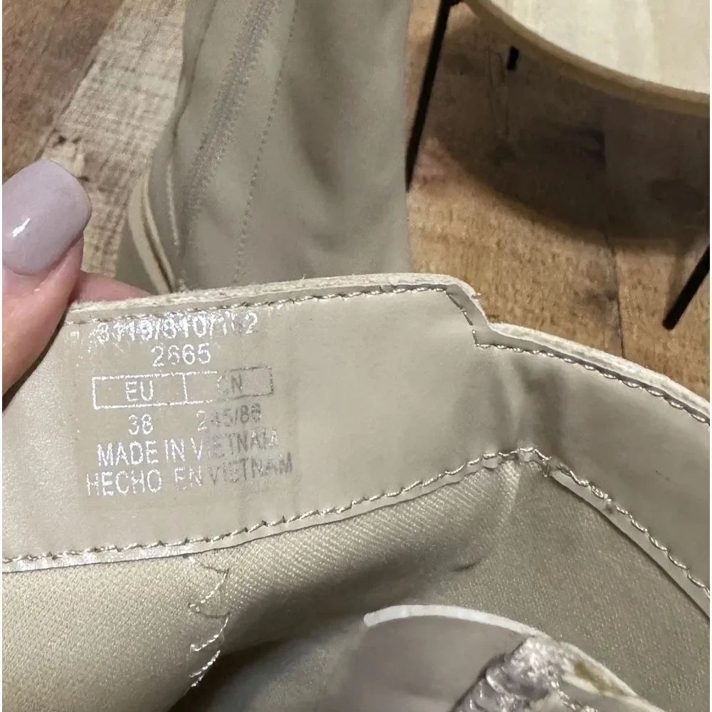 Zara Lug soles beige Boots size 38 - Picture 6 of 13
